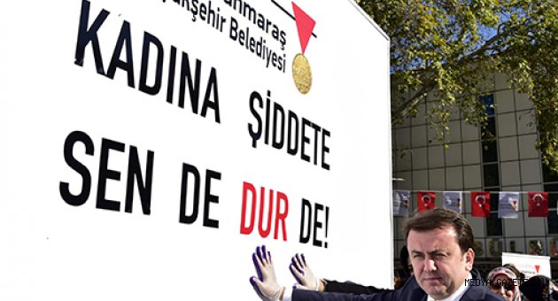 KADINA ŞİDDETE DUR DEDİLER