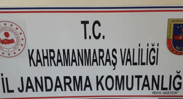 Kahramanmaraş İl Jandarma Komutanlığından uyuşturucu operasyonu