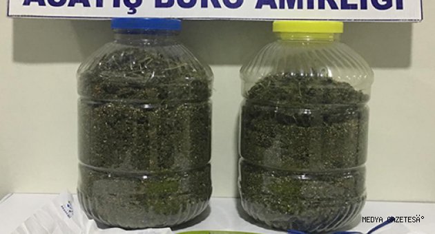 Kahramanmaraş'ta 1 kilo 812 gram esrar ele geçirildi