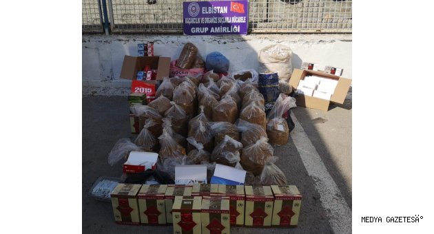 Kahramanmaraş'ta 250 kilogram kaçak tütün ele geçirildi