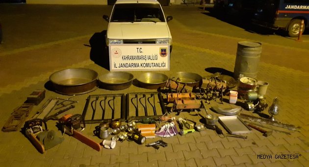 Kahramanmaraş'ta bakır kazan hırsızlığı