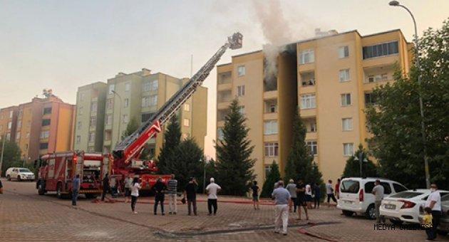 Kahramanmaraş'ta ev yangını