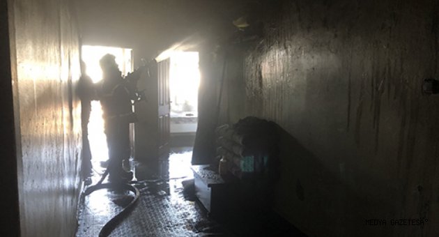Kahramanmaraş'ta evde çıkan yangın söndürüldü