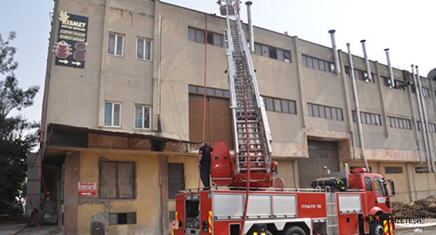 Kahramanmaraş'ta fabrika yangını