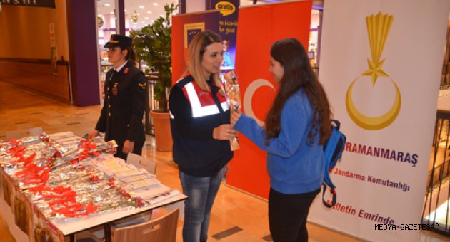 Kahramanmaraş'ta jandarmadan 5 Aralık Dünya Kadın Hakları Günü etkinliği