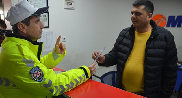 Kahramanmaraş'ta kış lastiği denetimi