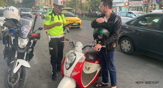 Kahramanmaraş'ta motosiklet denetimi