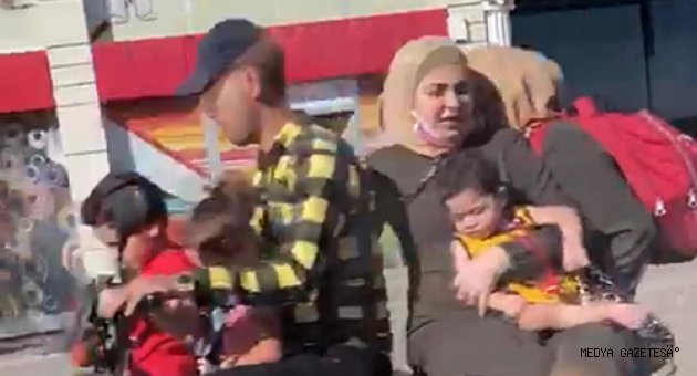 Kahramanmaraş'ta motosiklet üzerinde tehlikeli yolculuk