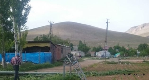 Kahramanmaraş'ta oluşan hortum elektrik direği ve ağaçları devirdi