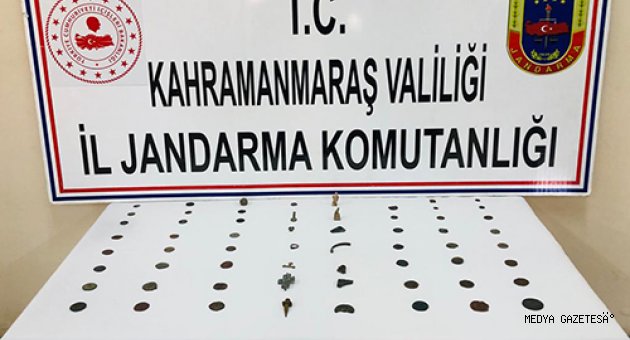 Kahramanmaraş'ta tarihi eser satmaya çalışan kişi gözaltına alındı