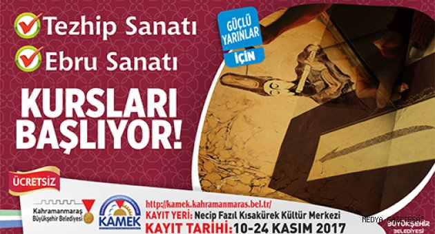 KAMEK KURSLARI DEVAM EDİYOR