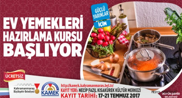 KAMEK’TEN EV YEMEKLERİ KURSU
