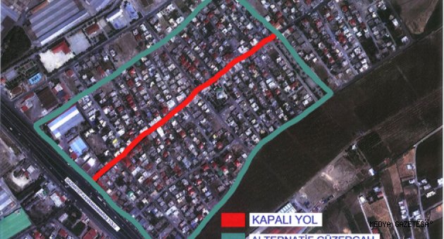 KARAZİYARET MAHALLESİNDE YOL KAPAMA