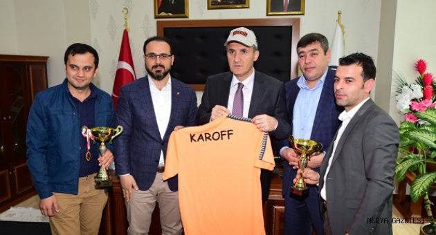 KAROFF'TAN BAŞKAN OKAY'A ZİYARET