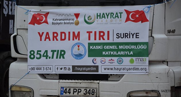 KASKİ PERSONELİNDEN SURİYE’YE YARDIM