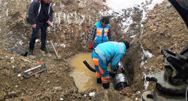 KASKİ, ZORLU KIŞ ŞARTLARINDA DA ÇALIŞMALARINI SÜRDÜRÜYOR