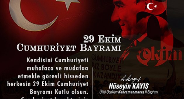Kayış'tan 29 Ekim Mesajı