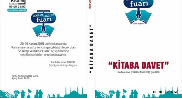 “KİTABA DAVET’E KİTAPLI DAVETİYE”