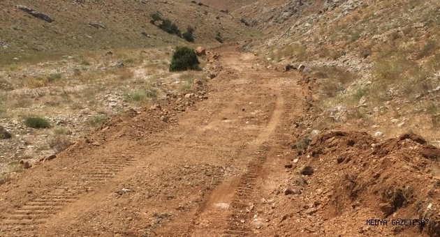 KMBB Karadede Yayla Yolunu iyileştiriyor
