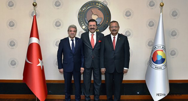 KMTSO YÖNETİMİ TOBB BAŞKANI HİSARCIKLIOĞLU’NU ZİYARET ETTİ