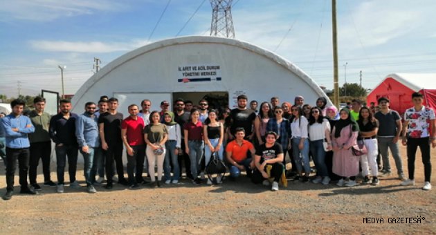 KSÜ Türkoğlu MYO Mülkiyet Koruma ve Güvenlik Bölümü Öğrencileri Kahramanmaraş 2019 Ulusal Afet Tatbikatına Destek Verdi