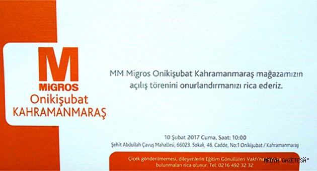Migros Kahramanmaraş’ın kurtuluşunu yeni mağaza ile kutluyor
