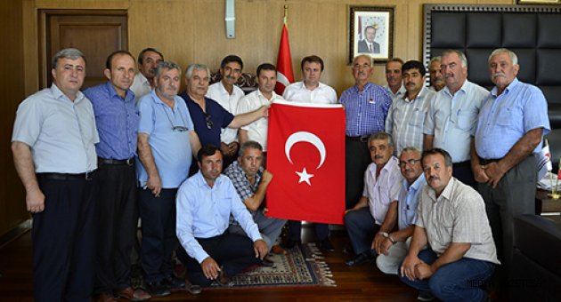 MUHTARLARDAN BAŞKAN ERKOÇ’A ZİYARET