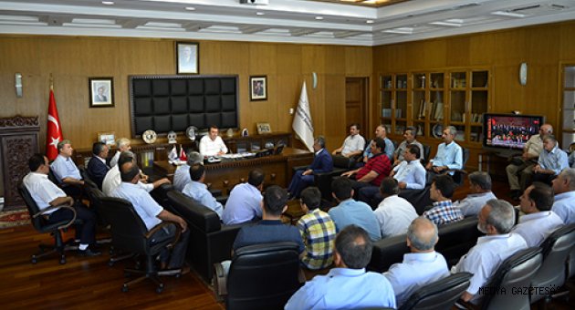 MUHTARLARDAN DESTEK ZİYARETİ
