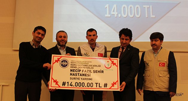 NECİP FAZIL ŞEHİR HASTANESİ’NDEN 14 BİN TL YARDIM