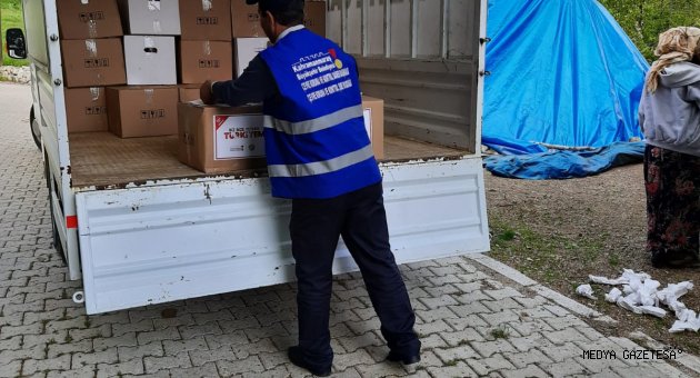 Nurhak ilçesinde gıda desteği devam ediyor