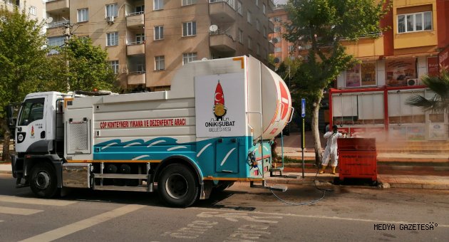 Onikişubat Belediyesi’nden Çöp Konteynerlerine Hijyen