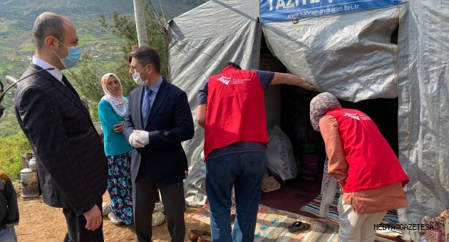 Onikişubat Belediyesi’nden, Evi Yanan Aileye Yardım