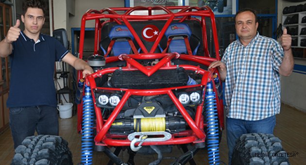 Oto elektronik ustası, yarışlara katılabilmek için kendi off-road aracını yaptı