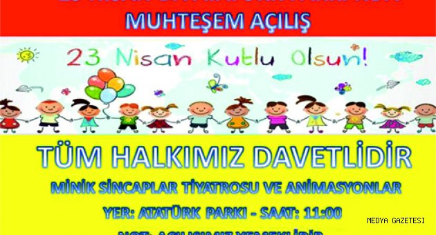 PAZARCIK BELEDİYESİ 23 NİSAN'A SIKI HAZIRLANIYOR