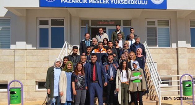 Pazarcık Meslek Yüksekokulunda Yangın Tatbikatı Yapıldı
