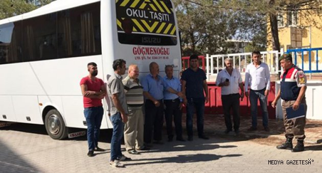 Pazarcık ta servis araçlarına denetim