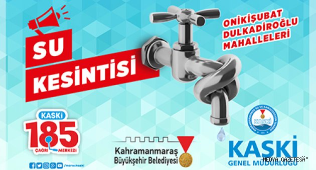 PLANLI SU KESİNTİSİ DUYURUSU