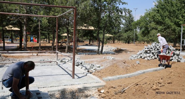 RABİA PARKI ÇALIŞMALARI HIZLA DEVAM EDİYOR…