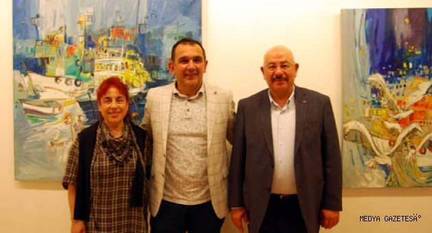 RAİF KALYONCU’NUN RESİM SERGİSİNE İLGİ