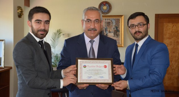 Rektör Deveci’ye Teşekkür Ziyareti