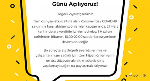 SANKO PARK 1 HAZİRAN’DA YENİDEN AÇILIYOR