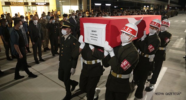 Şehit Uzman Onbaşı Ömer Kahya'nın cenazesi Kahramanmaraş'a getirildi