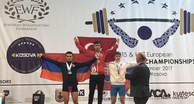 SPORCUMUZ HALTERDE AVRUPA ŞAMPİYONU