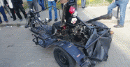 Adana'da sıra dışı motosikletiyle denetlemeye takılan sürücüye ceza