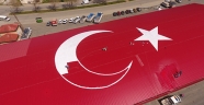AFŞİN BELEDİYESİ’NDEN DEV TÜRK BAYRAĞI ÇALIŞMASI…