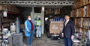 Afşin Esnaf Odasından iş yerlerine dezenfekte desteği