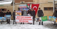 Afşin'de, ABD'nin sözde Orta Doğu Barış Planı protesto edildi
