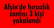 Afşin'de hırsızlık zanlısı 3 kişi yakalandı