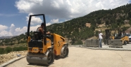AĞABEYLİ’DE PARKE ÇALIŞMASI