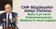 ALİ ÖZTUNÇ; ŞAHSIMA OY İSTİYORUM